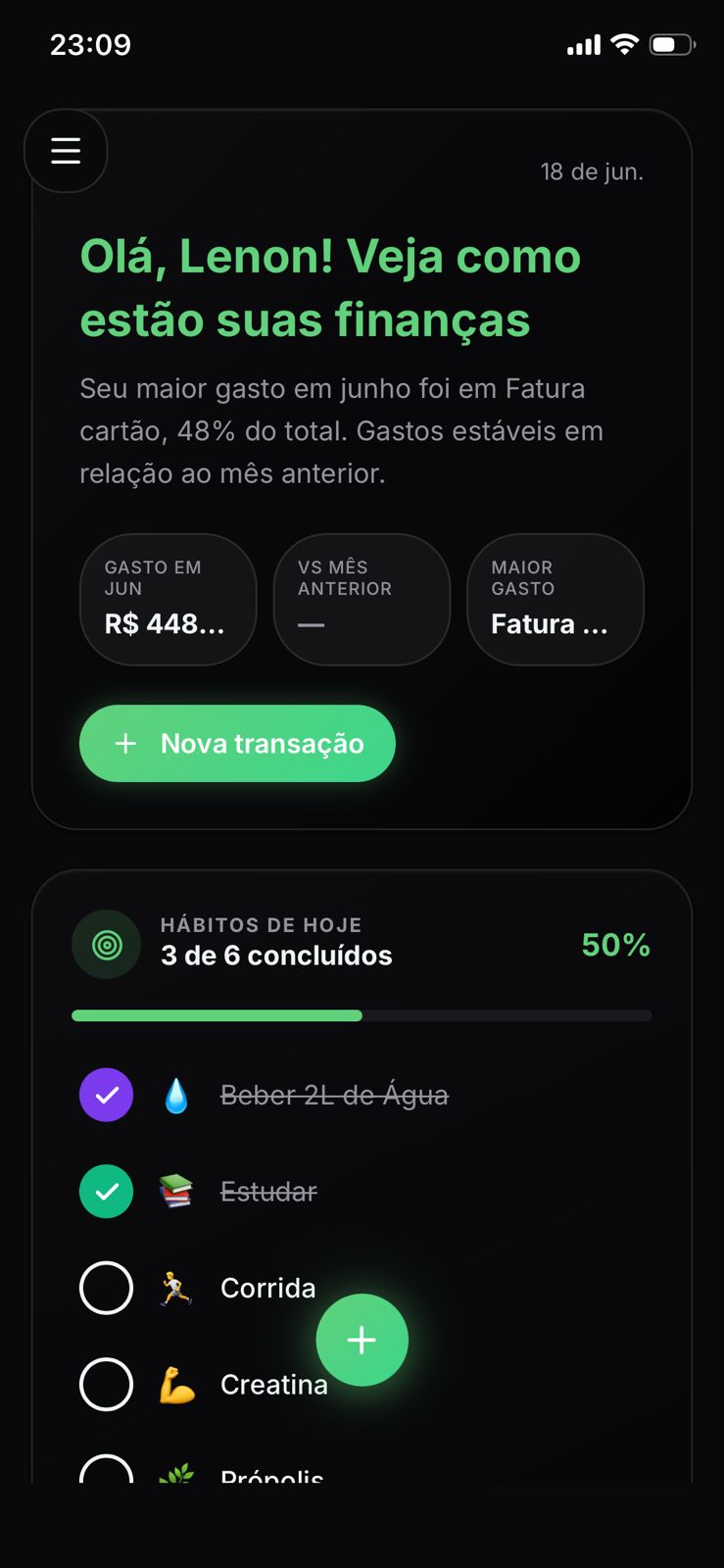 App da Sora no celular — tela 2